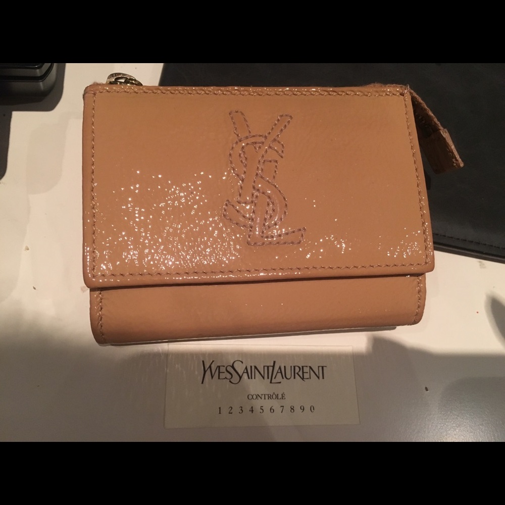 Authentic YSL card holder and coin purse